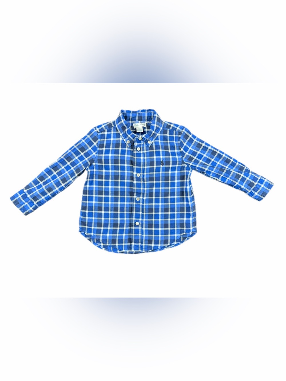 RALPH LAUREN Baby Boy Plaid Long Sleeve Shirt - 24M
